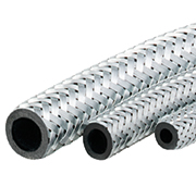 Eisele plastic tube NBR with metal braiding, plastic tubes